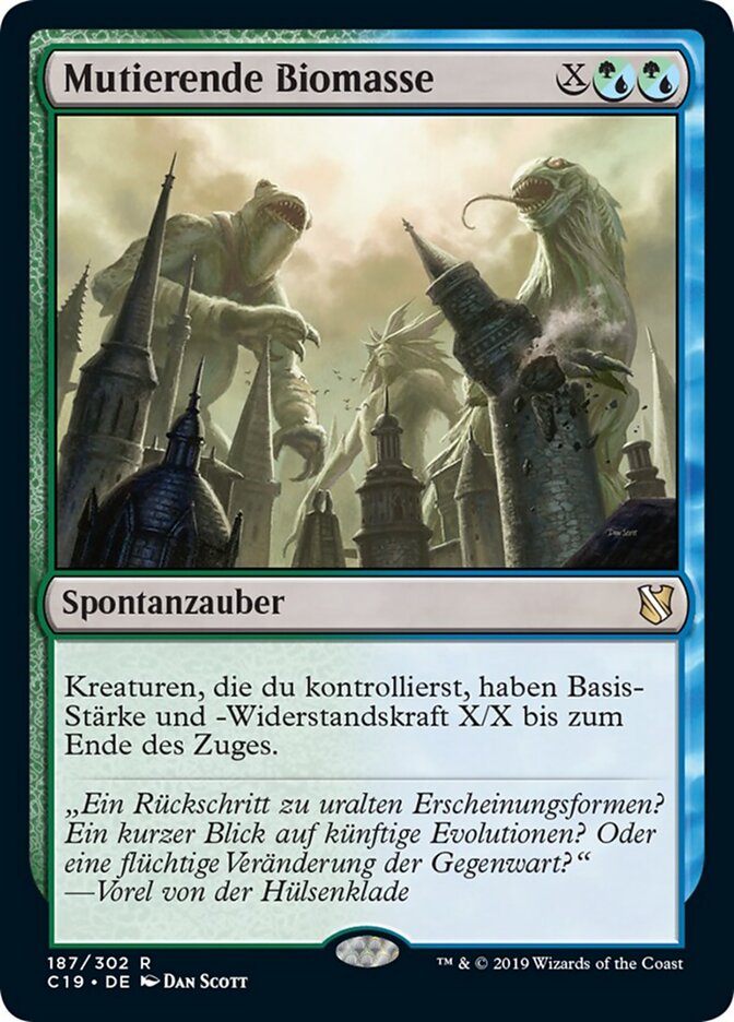 Magic-kaart Biomass Mutation C19-187 uit Commander 2019 (Rare) Hoofdafbeelding