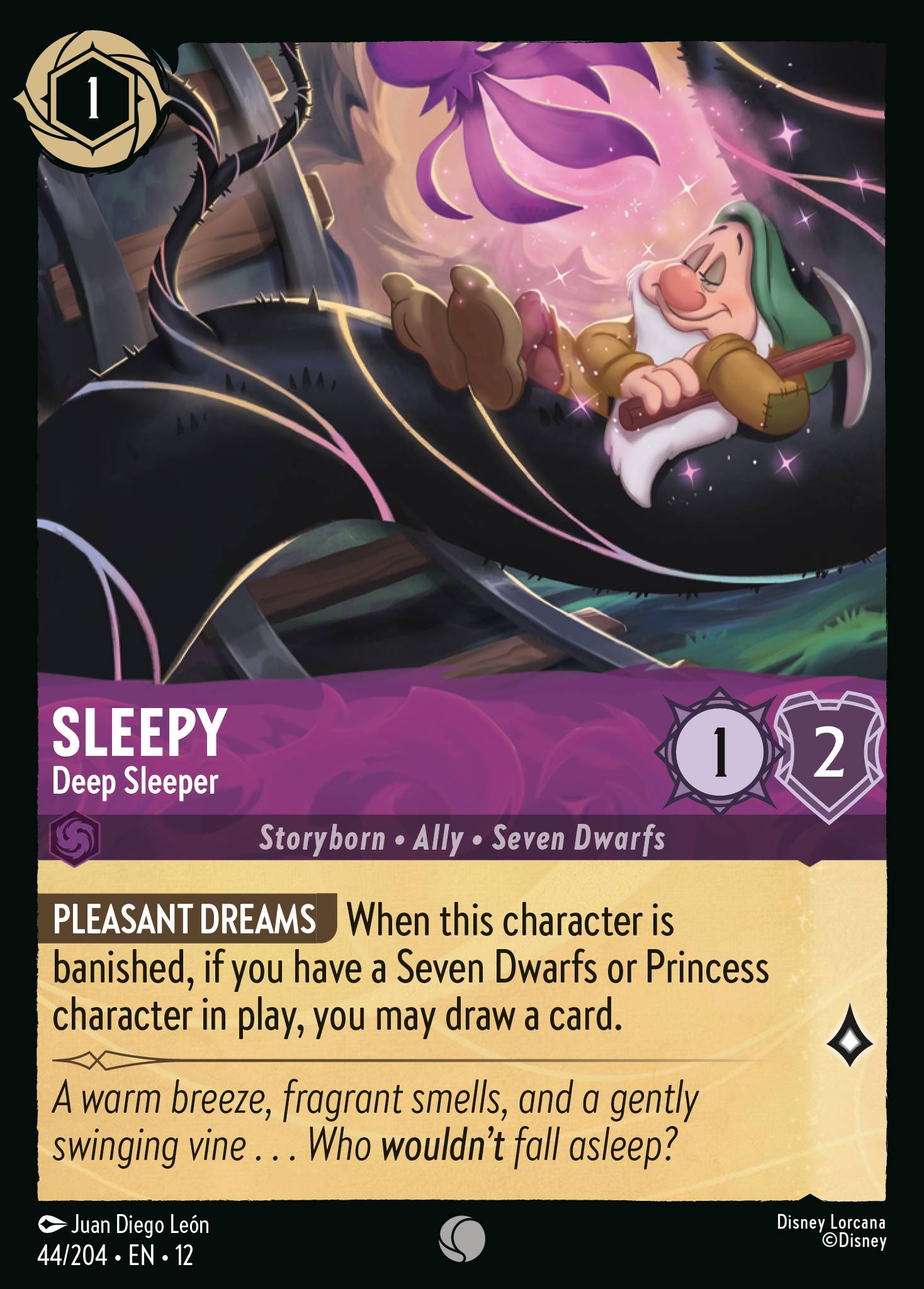 Sleepy - Deep Sleeper — Wilds Unknown (12WIL-44) Disney Lorcana card Imagen principal del producto