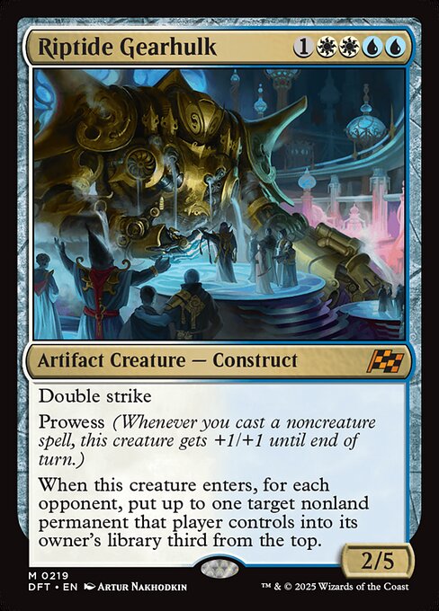 Riptide Gearhulk – Aetherdrift (DFT-219) Magic: The Gathering card