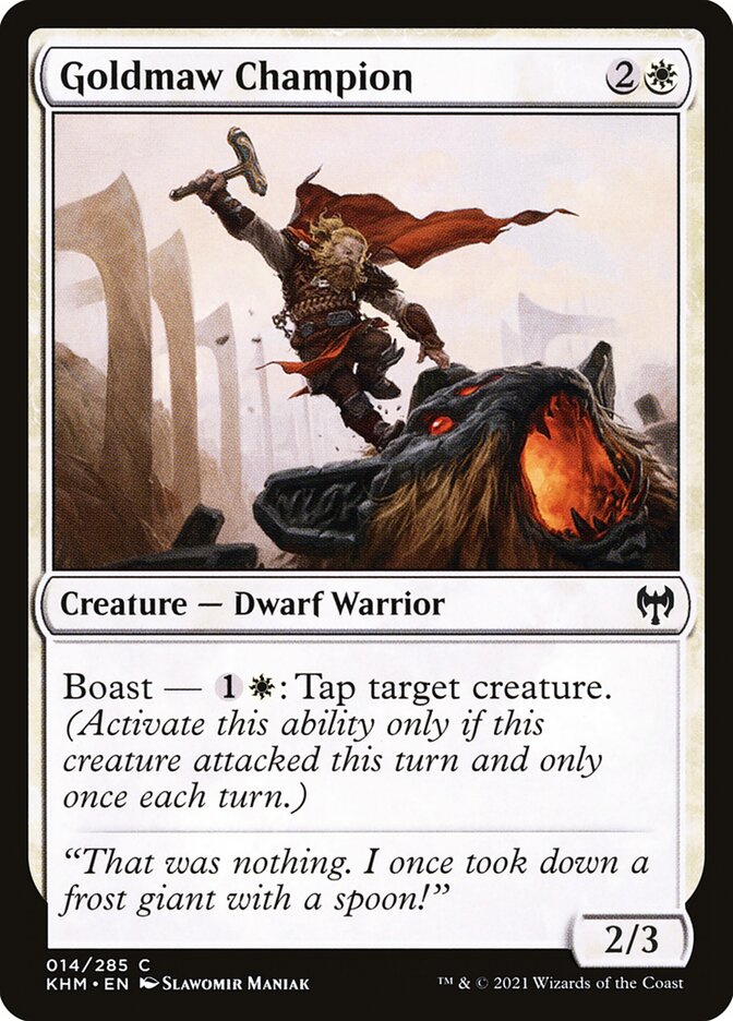 Goldmaw Champion - Kaldheim (Common) [KHM-14] Immagine principale del prodotto