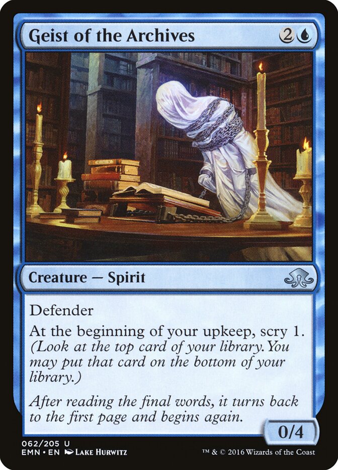 Geist of the Archives - Eldritch Moon (Uncommon) [EMN-62]
