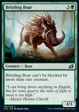 Bristling Boar - Ikoria: Lair of Behemoths (Common) [IKO-146] Image principale du produit