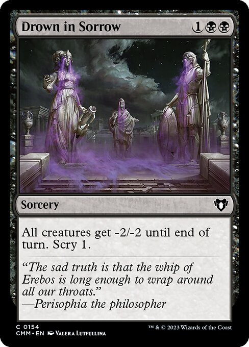 Drown in Sorrow – Commander Masters (CMM-154) Magic: The Gathering card