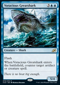 Voracious Greatshark - Ikoria: Lair of Behemoths (Rare) [IKO-70] Main image