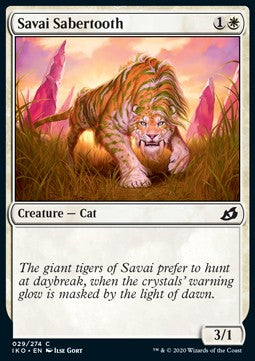 Savai Sabertooth - Ikoria: Lair of Behemoths (Common) [IKO-29] Image principale du produit