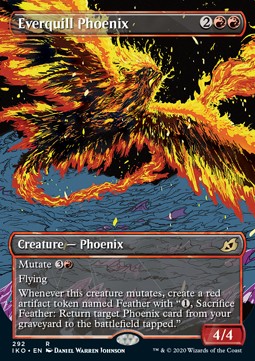 Everquill Phoenix (V.1) - Ikoria: Lair of Behemoths: Extras (Rare) [XIKO-292] Hover Image
