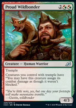 Proud Wildbonder - Ikoria: Lair of Behemoths (Uncommon) [IKO-229] Main image