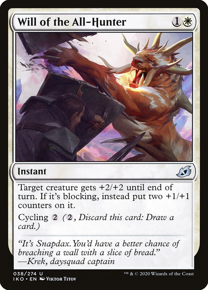 Will of the All-Hunter - Ikoria: Lair of Behemoths (Uncommon) [IKO-38] Main image