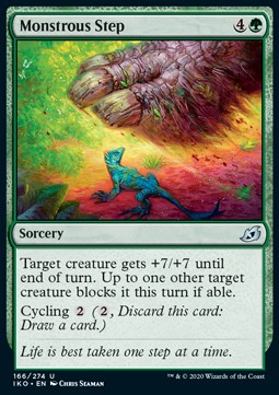 Monstrous Step - Ikoria: Lair of Behemoths (Uncommon) [IKO-166] Hover Image