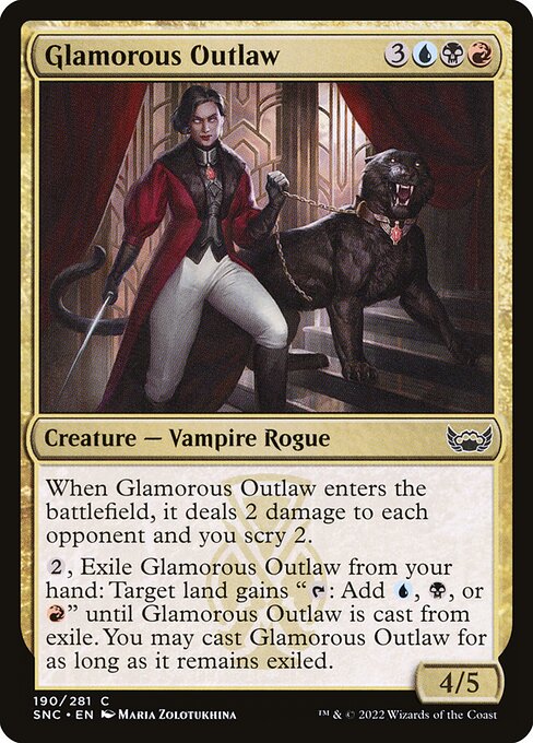 Glamorous Outlaw – Streets of New Capenna (SNC-190) Magic: The Gathering card | LC-REM-20260804-15383494164812-452abab0-cf23-4b9d-831a-7b9fa1fd582a