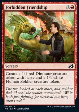 Forbidden Friendship - Ikoria: Lair of Behemoths (Common) [IKO-119] Hover Image