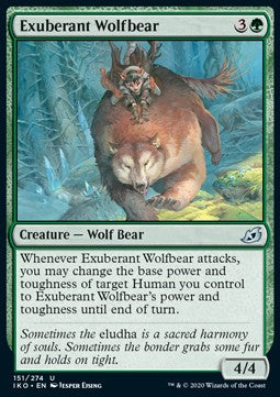 Exuberant Wolfbear - Ikoria: Lair of Behemoths (Uncommon) [IKO-151] Image principale du produit