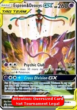 Espeon & Deoxys GX - SM Black Star Promos (Oversized) [SM-SM240]
