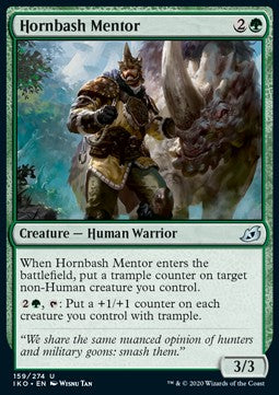 Hornbash Mentor - Ikoria: Lair of Behemoths (Uncommon) [IKO-159] Hover Image