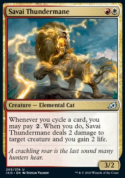 Savai Thundermane - Ikoria: Lair of Behemoths (Uncommon) [IKO-205] Hoofdafbeelding