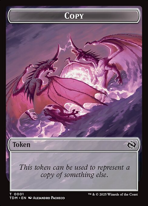Copy – Tarkir: Dragonstorm Tokens (TTDM-1) Magic: The Gathering card | LC-REM-20260804-15339538973004-45364163-62b7-4641-b2c9-c2e46d61335c