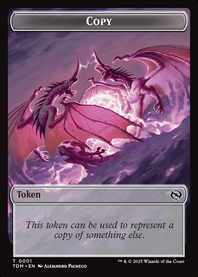 Magic-kaart Copy Token // Monk Token TTDM-1 uit Tarkir: Dragonstorm: Tokens (Token)