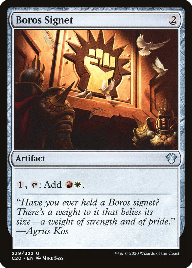 Boros Signet - Commander: Ikoria (Uncommon) [C20-239] Main image