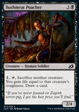 Bushmeat Poacher - Ikoria: Lair of Behemoths (Common) [IKO-77] Immagine principale del prodotto