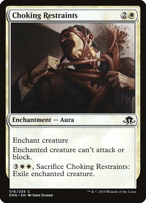 Choking Restraints – Eldritch Moon (EMN-16) Magic: The Gathering card