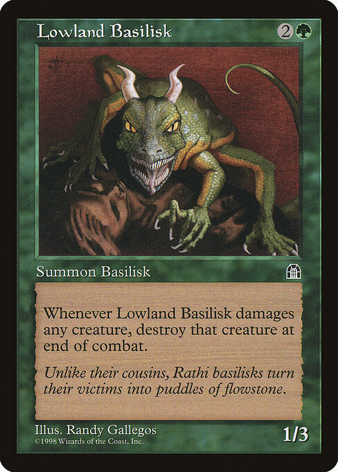 Lowland Basilisk – Stronghold (STH-109) Magic: The Gathering card | LC-REM-20260804-15340060639564-454d6938-b87a-46b1-99d8-74573544ac5b