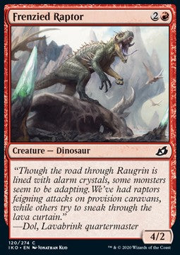 Frenzied Raptor - Ikoria: Lair of Behemoths (Common) [IKO-120] Main image