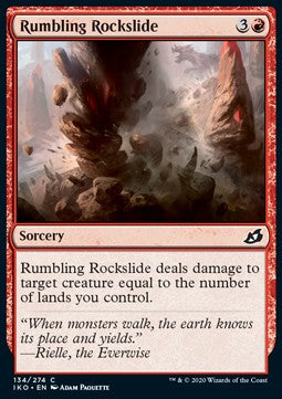 Rumbling Rockslide - Ikoria: Lair of Behemoths (Common) [IKO-134] Imagen principal del producto