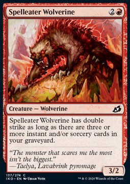 Spelleater Wolverine - Ikoria: Lair of Behemoths (Common) [IKO-137] Hoofdafbeelding
