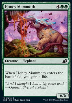 Honey Mammoth - Ikoria: Lair of Behemoths (Common) [IKO-158] Main image