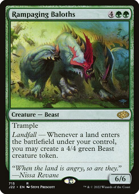 Rampaging Baloths – Jumpstart 2022 (J22-715) Magic: The Gathering card