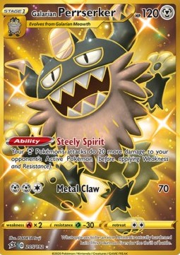 Galarian Perrserker - Rebel Clash (Secret Rare) [RCL-205] Hover Image