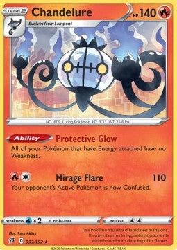Chandelure - Rebel Clash (Holo Rare) [RCL-33] Imagen principal del producto