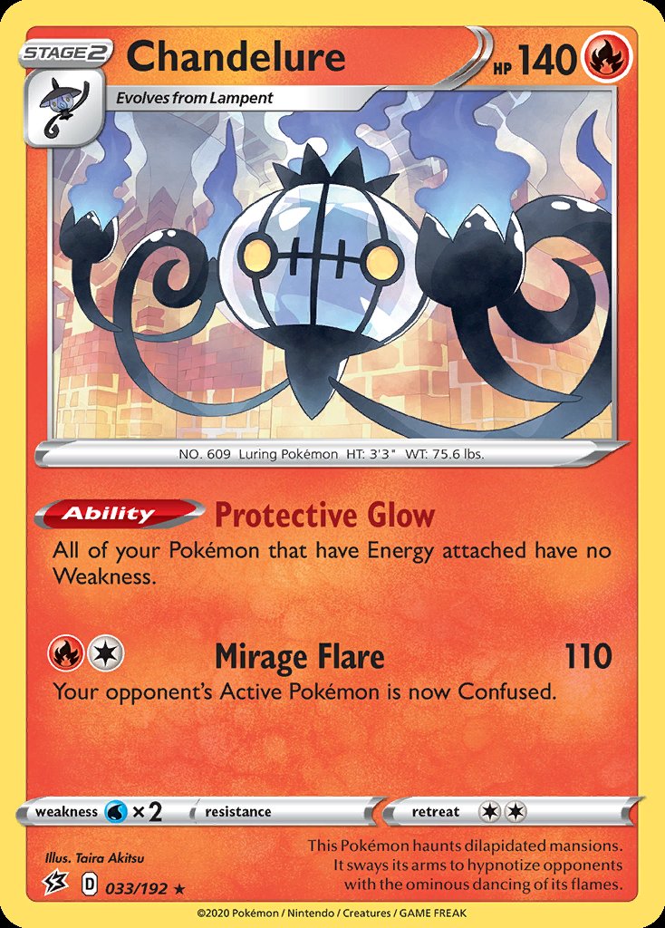 Chandelure - Rebel Clash (Holo Rare) [RCL-33] Image principale du produit