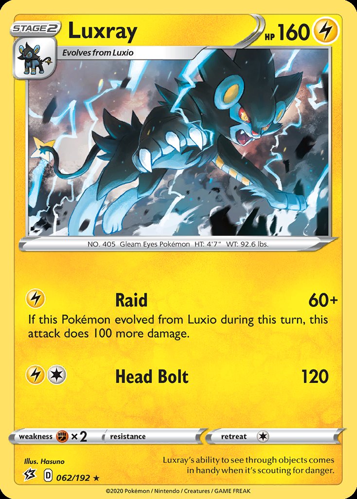 Luxray - Rebel Clash (Holo Rare) [RCL-62] Imagen principal del producto