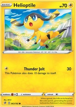 Helioptile - Rebel Clash (Common) [RCL-63] Hover Image