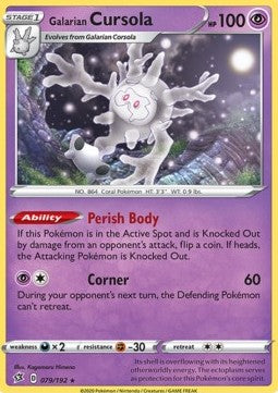 Galarian Cursola - Rebel Clash (Holo Rare) [RCL-79] Imagen principal del producto