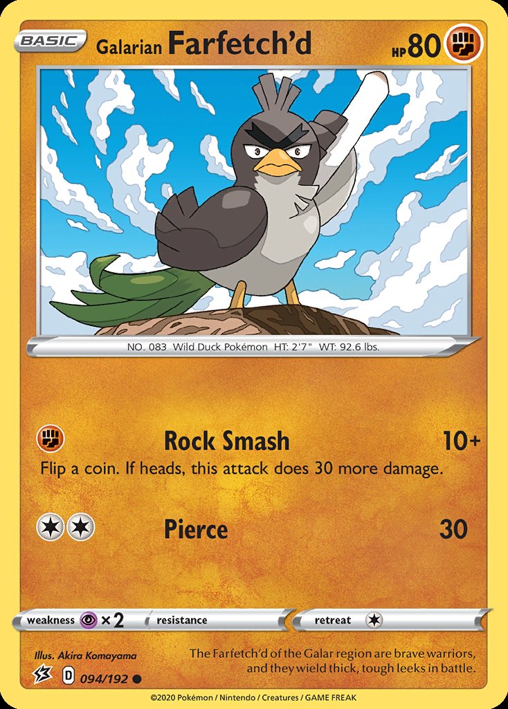 Galarian Farfetch'd - Rebel Clash (Common) [RCL-94] Image principale du produit