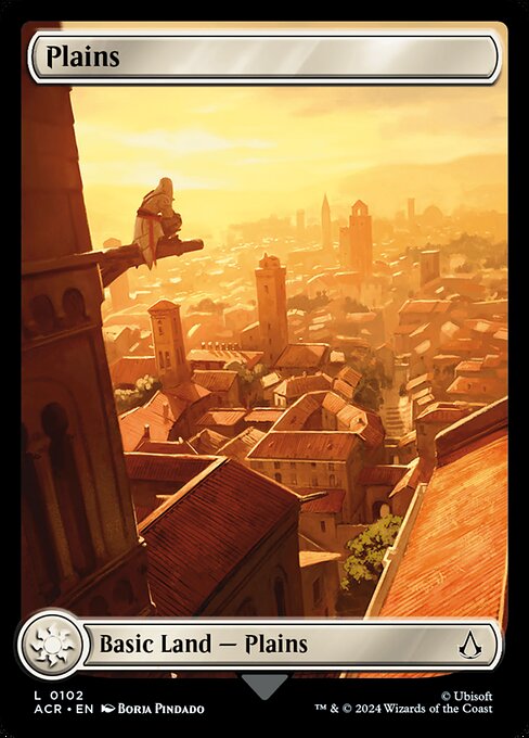 Plains – Universes Beyond: Assassin's Creed (ACR-102) Magic: The Gathering card Hauptbild