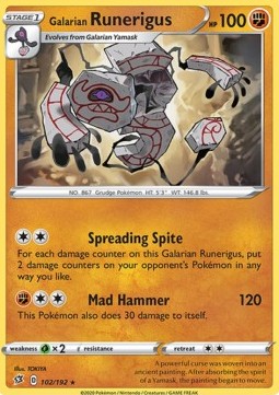 Galarian Runerigus - Rebel Clash (Rare) [RCL-102] Hover Image
