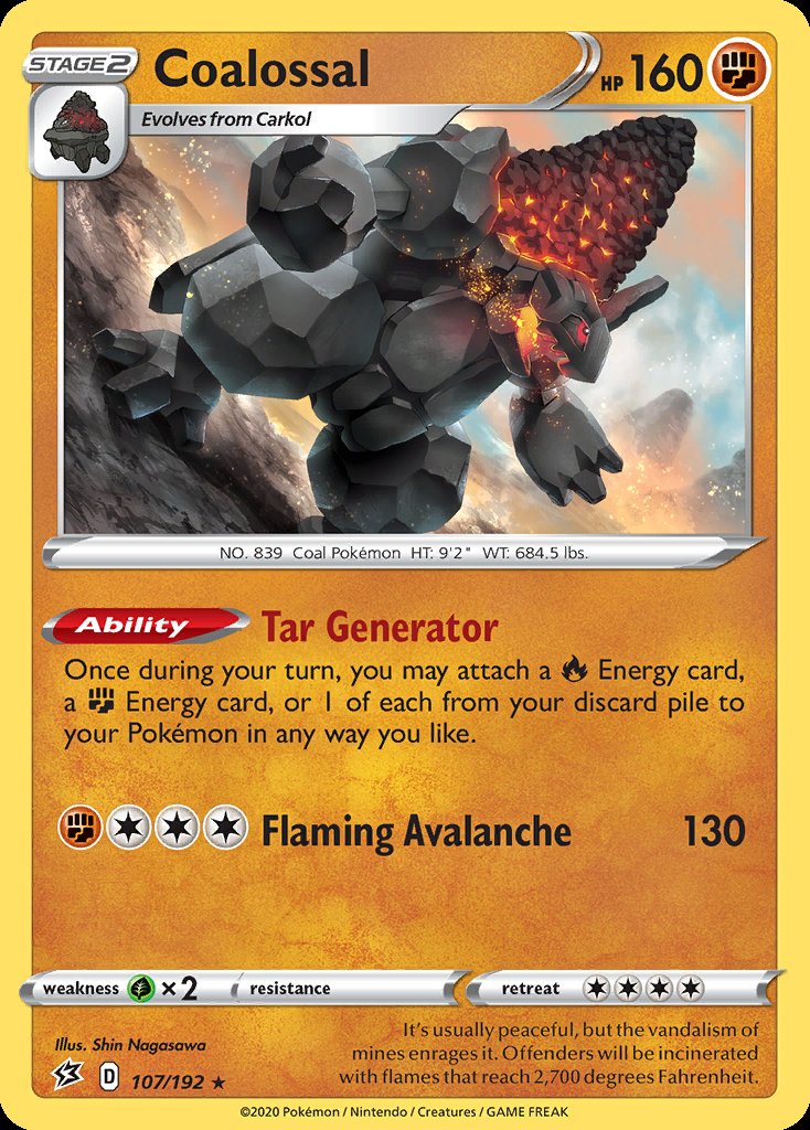 Coalossal - Rebel Clash (Holo Rare) [RCL-107] Imagen principal del producto