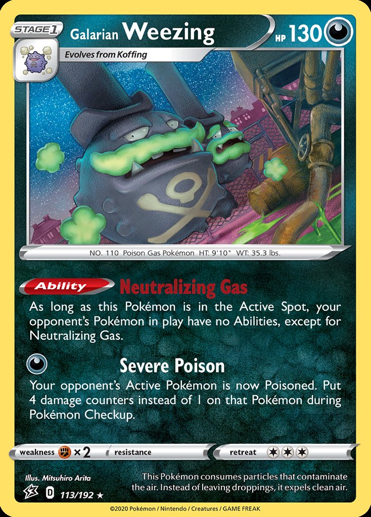 Galarian Weezing - Rebel Clash (Holo Rare) [RCL-113] Hoofdafbeelding