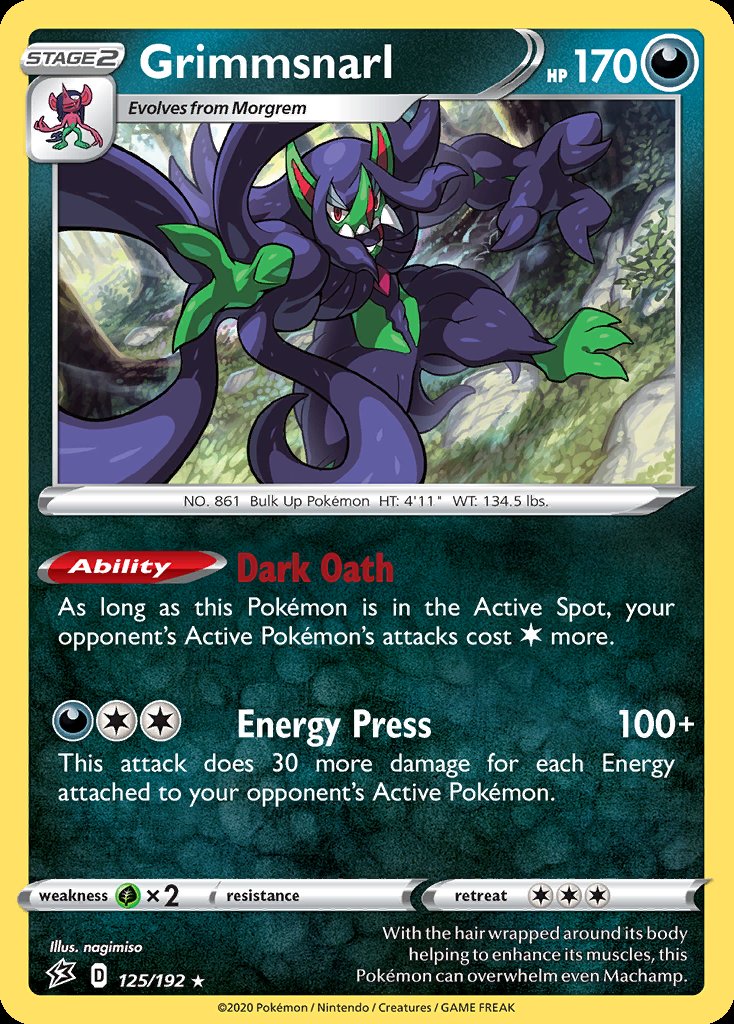 Grimmsnarl - Rebel Clash (Holo Rare) [RCL-125] Hoofdafbeelding