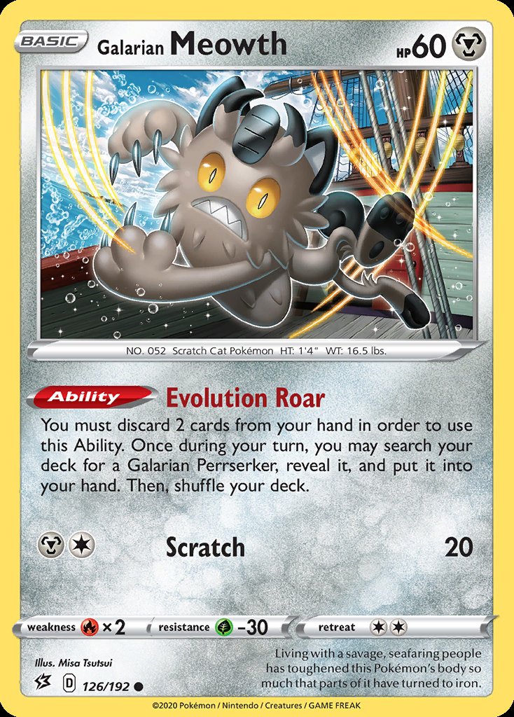 Galarian Meowth - Rebel Clash (Common) [RCL-126] Imagen principal del producto