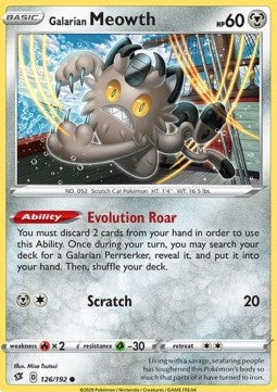 Galarian Meowth - Rebel Clash (Common) [RCL-126] Hover Image