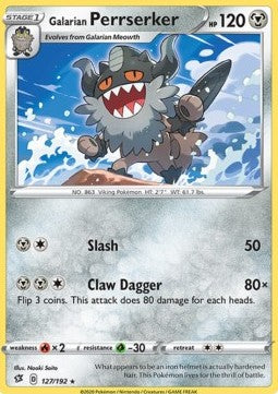 Galarian Perrserker - Rebel Clash (Rare) [RCL-127] Hauptbild