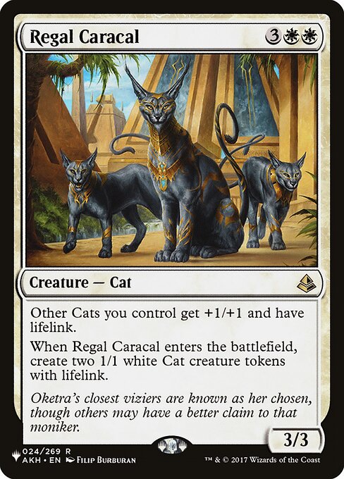 Regal Caracal – The List (PLST-AKH-24) Magic: The Gathering card | LC-REM-20260804-15151853273420-4588351e-bbc6-4866-b7b3-6491b8131f02