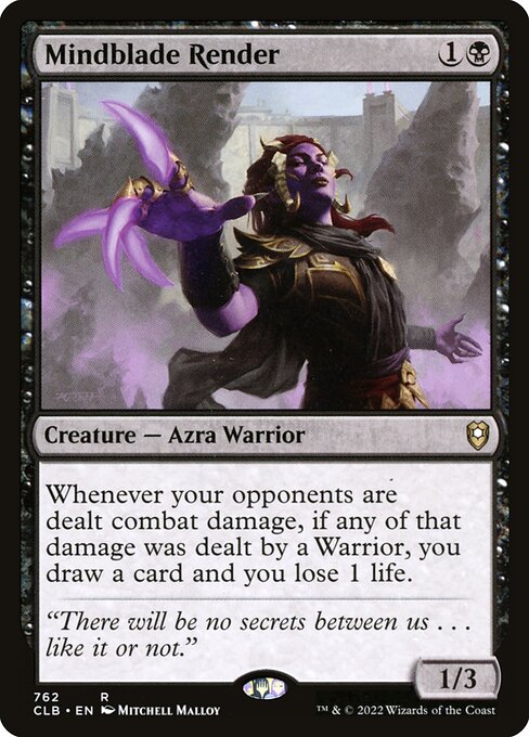 Mindblade Render – Commander Legends: Battle for Baldur's Gate (CLB-762) Magic: The Gathering card | LC-REM-20260804-15150855029068-459c5f18-13a3-42c9-b9d7-bf789eefe249 Image principale du produit