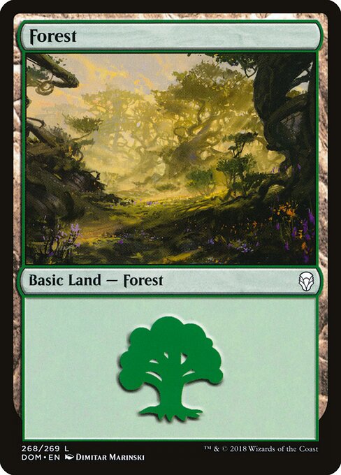 Forest – Dominaria (DOM-268) Magic: The Gathering card | LC-REM-20260804-15909425381708-45adf695-69f3-4d71-a0dd-70d302e2a119