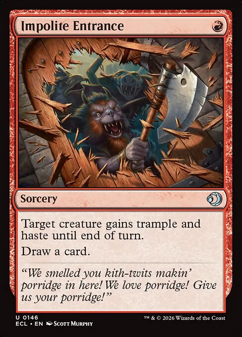 Impolite Entrance – Lorwyn Eclipsed (ECL-146) Magic: The Gathering card