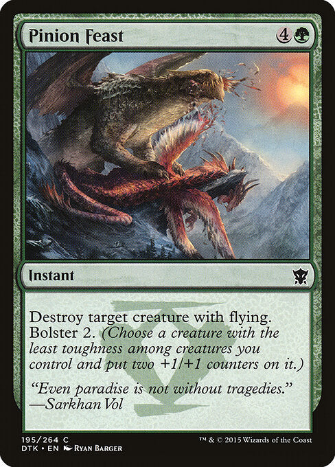 Pinion Feast – Dragons of Tarkir (DTK-195) Magic: The Gathering card